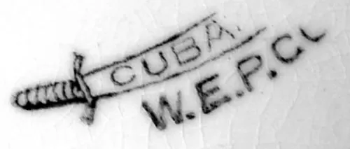 Cuban | West End Pottery Co. | Table Pitcher | Mark | 003
