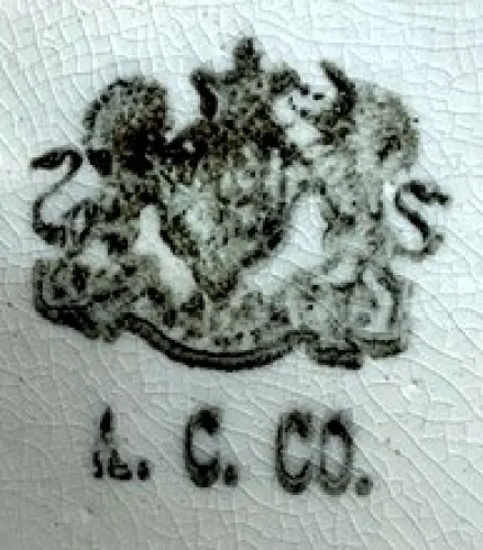 Goodwin Leaf | American Crockery Co. | Relish Dish | Mark | 001
