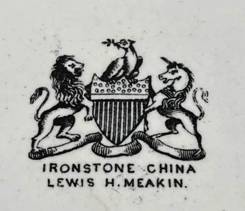 Gothic | Lewis H. Meakin | Sugar Bowl with Lid | Mark | 008