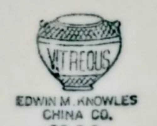 Kitchenware | Edwin M. Knowles | Table Pitcher | Mark | 001