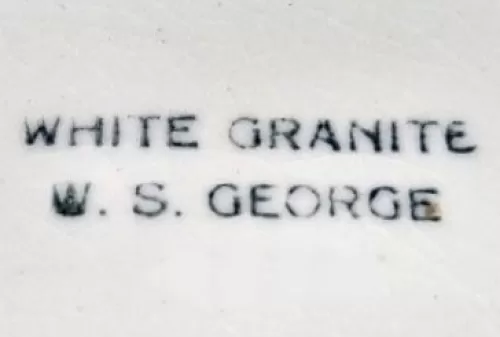 Kitchenware | W. S. George | Table Pitcher | Mark | 001