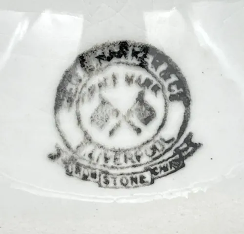 Plain | Harker Pottery Co. | Saw Tooth Cake Stand | Mark | 002