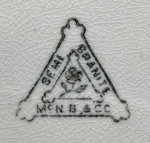 Plain | McNicol, Burton, & Co. | Waste or Slop Jar Base | Mark | 003
