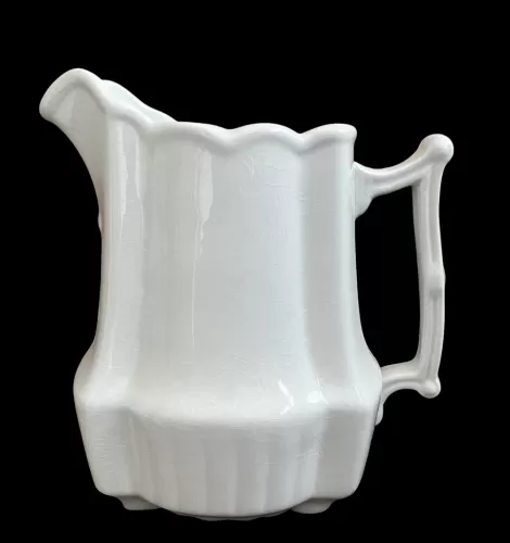 Square Ridged | Johnson Bros. (Late Pankhurst & Co.) | Creamer or Cream Pitcher | Item | 002