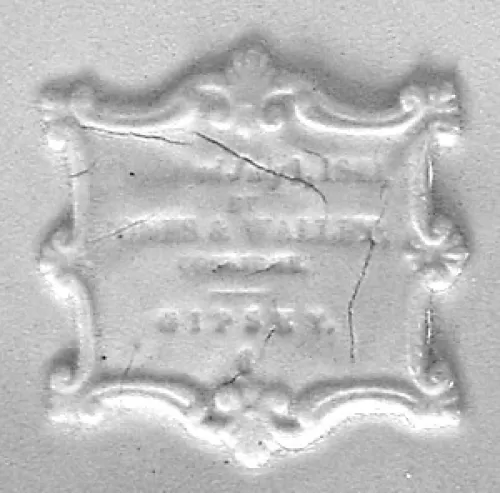 Unknown Tableware | Jones & Walley | High Relief Pitcher | Mark | 002