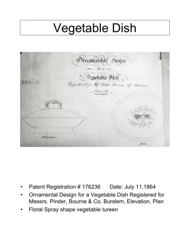 Vegetable Tureen Base and Lid
