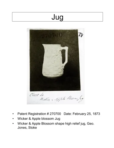 Wicker & Apple Blossom Jug