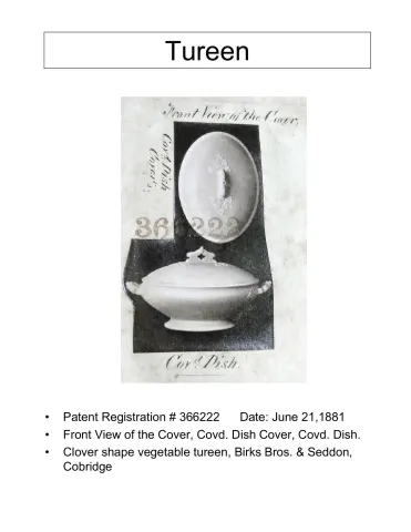 Vegetable Tureen Base and Lid
