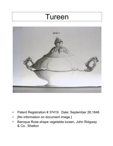 Vegetable Tureen Base and Lid