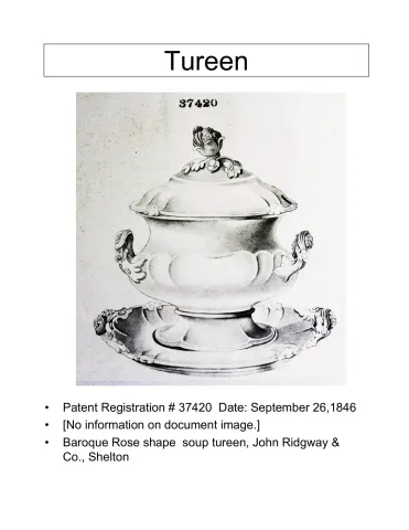 Sauce or Soup Tureen Base, Lid, and Underplate