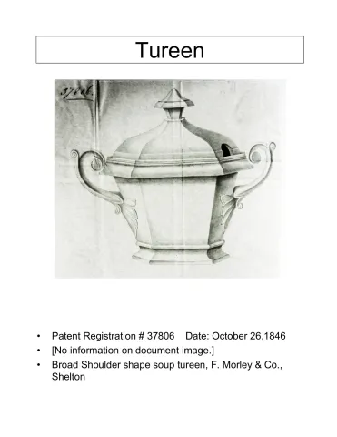 Sauce or Soup Tureen Base and Lid