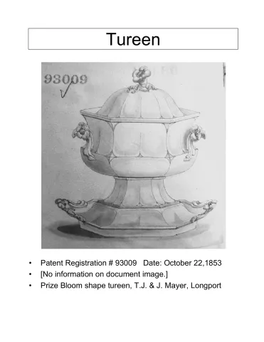 Sauce or Soup Tureen Base, Lid, and Underplate