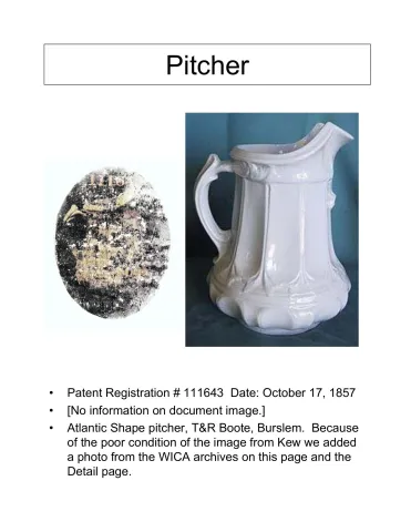 Pitcher - Table - Various Sizes
