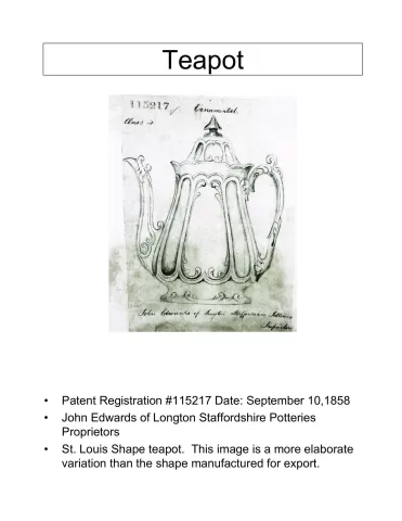 Teapot or Coffee Pot Base and Lid