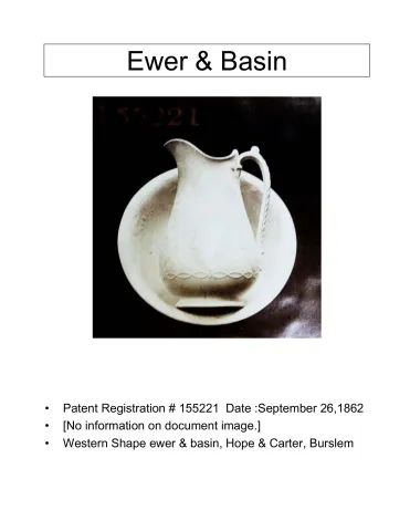 Ewer and Wash Basin