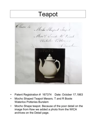 Teapot or Coffee Pot Base and Lid