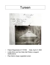 Vegetable Tureen Base and Lid