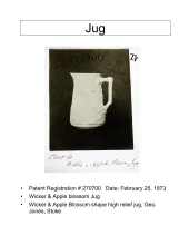 Wicker & Apple Blossom Jug