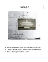 Vegetable Tureen Base and Lid