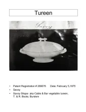 Vegetable Tureen Base and Lid