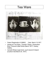 Teapot or Coffee Pot Base and Lid