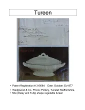 Vegetable Tureen Base and Lid