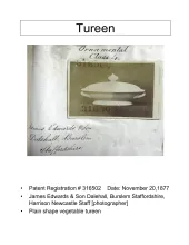 Vegetable Tureen Base and Lid