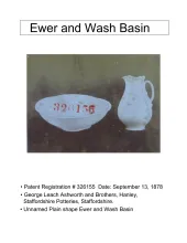 Ewer and Wash Basin