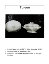 Vegetable Tureen Base and Lid