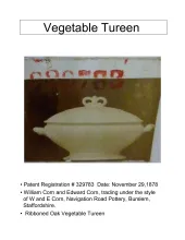 Vegetable Tureen Base and Lid