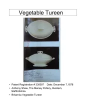 Vegetable Tureen Base and Lid