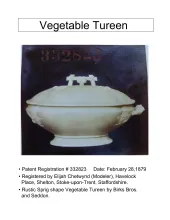 Vegetable Tureen Base and Lid