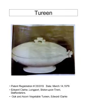 Vegetable Tureen Base and Lid