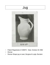 Pitcher - Table - Various Sizes