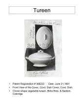 Vegetable Tureen Base and Lid