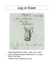 Pitcher - Table - Various Sizes