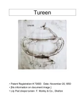 Sauce or Soup Tureen Base and Lid