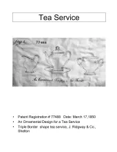 Partial Tea Set