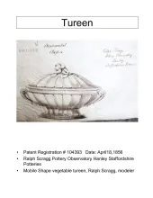 Vegetable Tureen Base and Lid