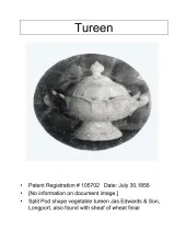 Vegetable Tureen Base and Lid