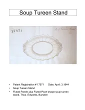 Sauce or Soup Tureen Underplate