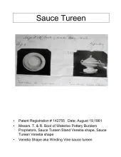 Sauce or Soup Tureen Underplate