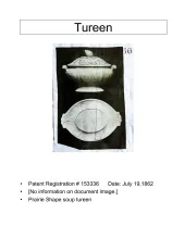 Sauce or Soup Tureen Underplate