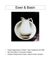 Ewer and Wash Basin