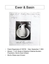 Ewer and Wash Basin