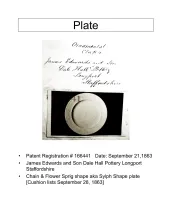 Plate - Various Sizes 4" to 10"