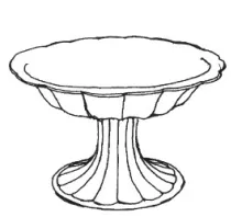 Alternate Panels | James Edwards | Compote on Tall Pedestal | ItemDrw | 001