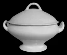 American Shape | Powell & Bishop | Sauce or Soup Tureen Base and Lid | Item | 001