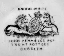 Arcaded Panels | John Venables & Co. | Platter | Mark | 006