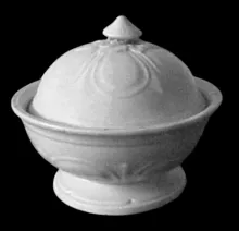 Atlantic Shape | Samuel Alcock & Co. | Butter Dish with Lid | Item | 001